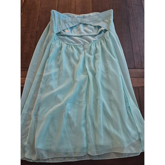 Venus Strapless Chiffon Mini Dress Size M - Picture 2 of 5